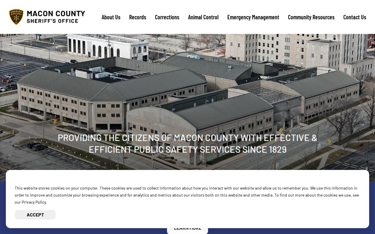 Macon County criminal history sheriff website